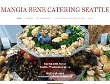 Tablet Screenshot of mangiabenecatering.net